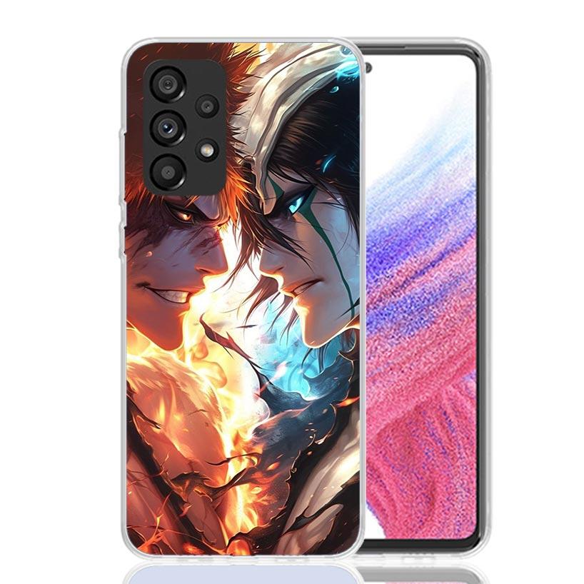 Kurosaki Ichigo Bleach Phone Case for Samsung Galaxy A52 A51 A50S A12 A22 A32 A72 A10S A30S A31 A71 Note 20 Ultra 10 Plus S10 Ga