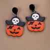 Pirate Pumpkin Head Earrings Simple Personality Niche Retro Halloween Earrings