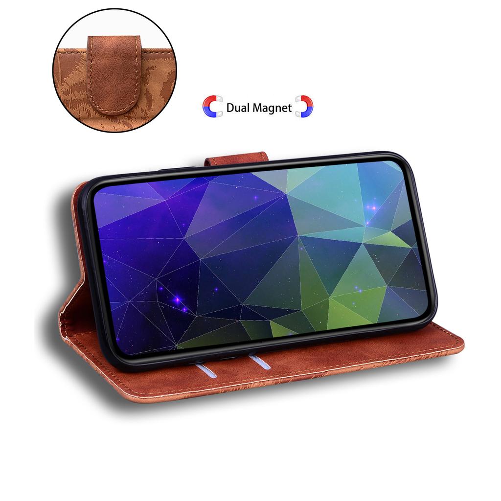 For Oppo Reno12 Pro 5G (Global) Phone Case Tiger Imprint Leather Wallet Cover
