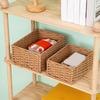 Rectangular Cosmetics Storage Box Handmade Snack Storage Box Coffee Table Storage Basket  for Home