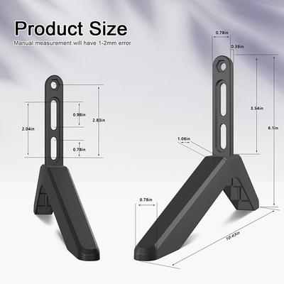 Universal Tv Stand Base Table Top Tv Legs For Vizio Samsung Lg Tcl Hisense Televisions With Screws Easy Install
