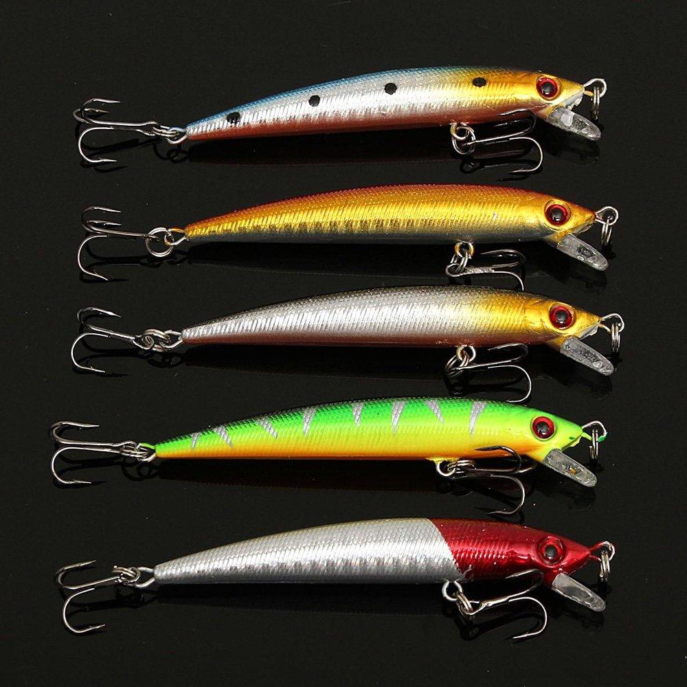 Zmart sada 56 nástrah všemocný mix wobler crankbait swing bit minnow cock spinner
