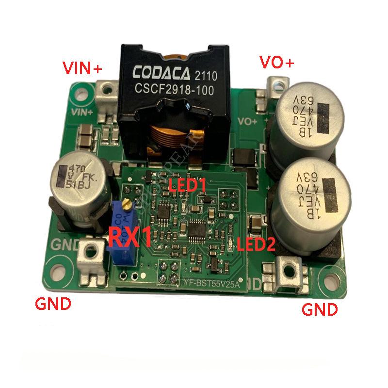 Adjustable DC Boost Module 5-32V Input, 12-52V Output, High Power 18A for 12V/24V/48V Systems