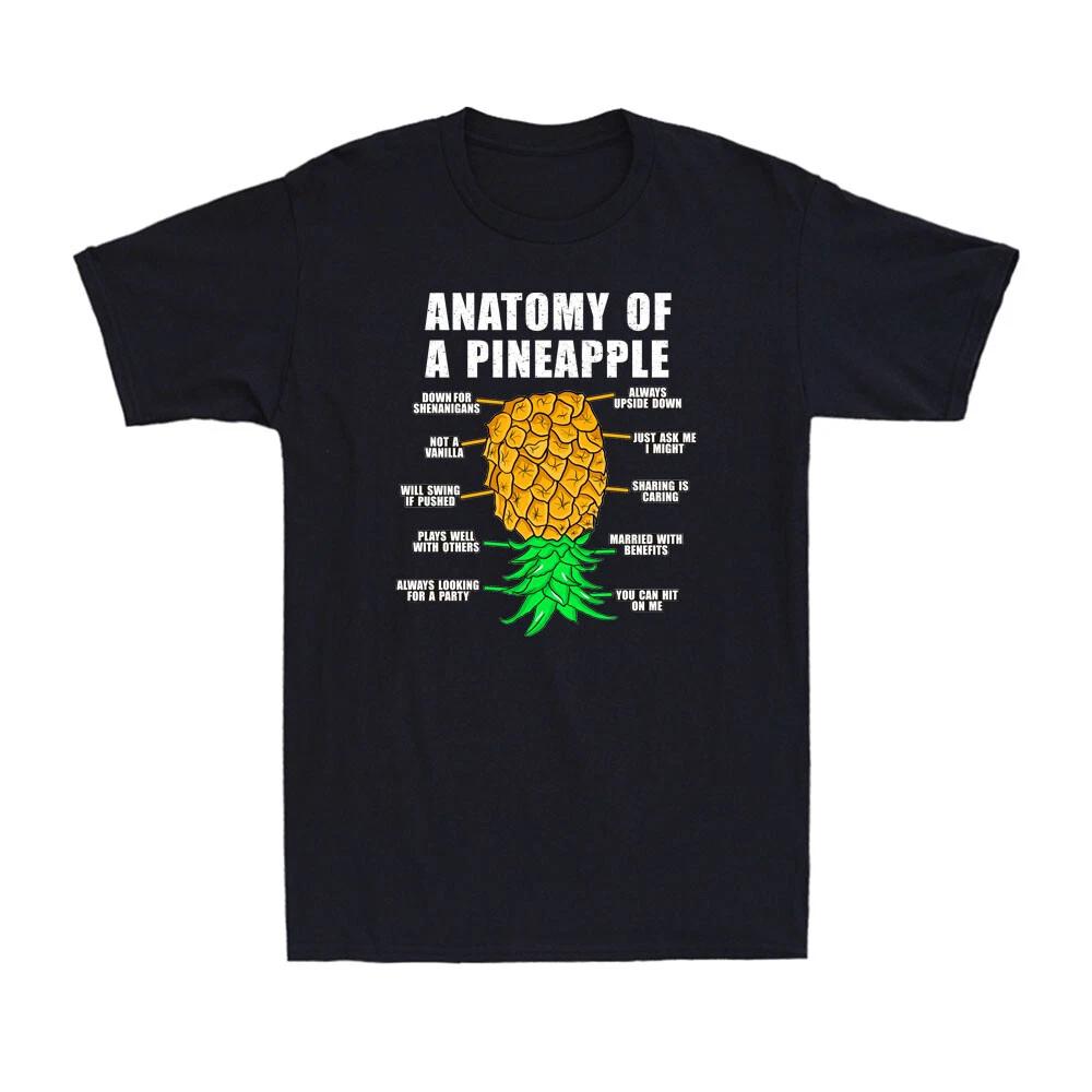 Anatomy Of A Pineapple Swinger Funny Upside Down Pineapple Novelty Men s T-Shirt XXXL