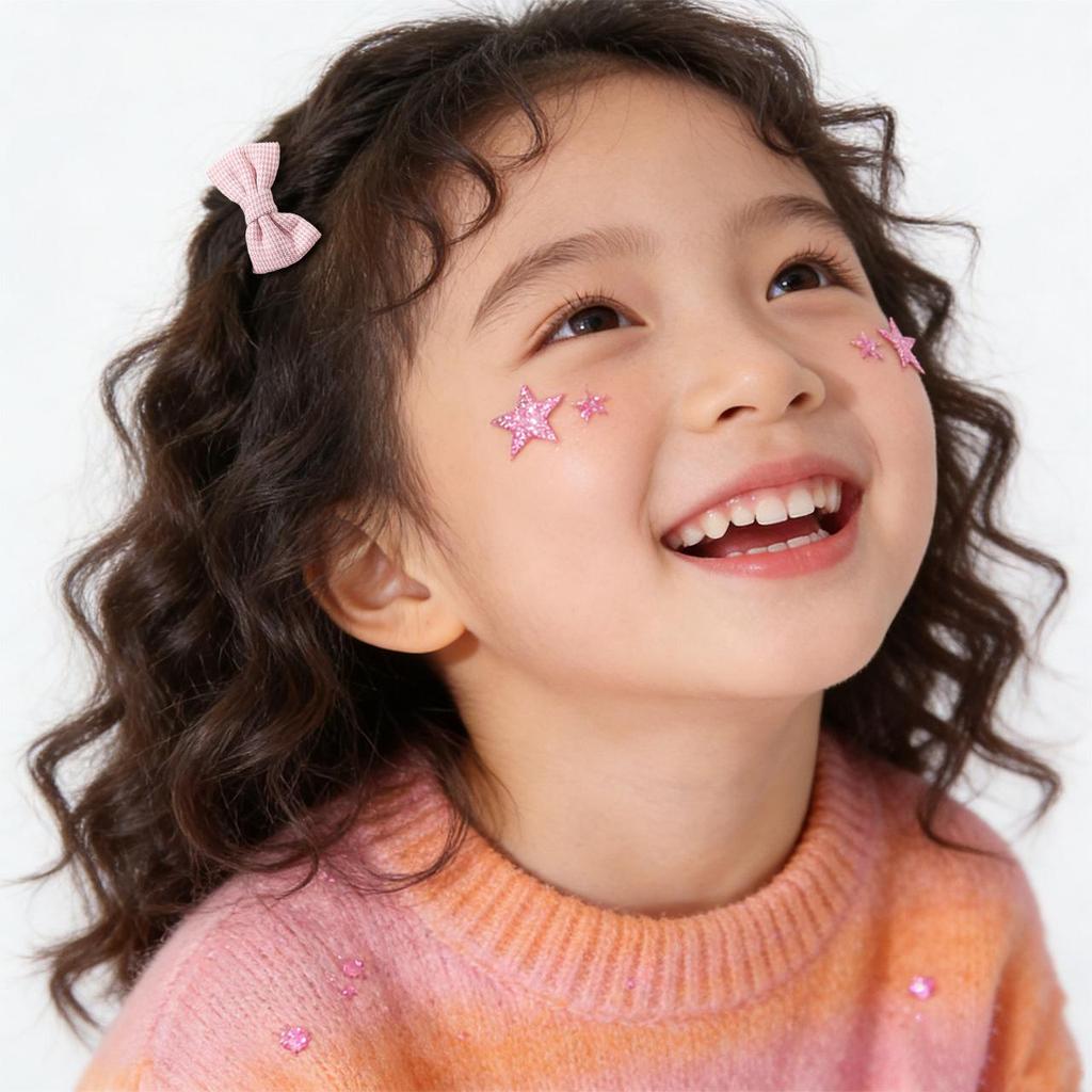 6Pcs/Set Sweet Bowknot Baby Hair Clips Grid Flower Dot Cotton Fabric Barrettes Girls Headwear Princess Kids Hair Accessories