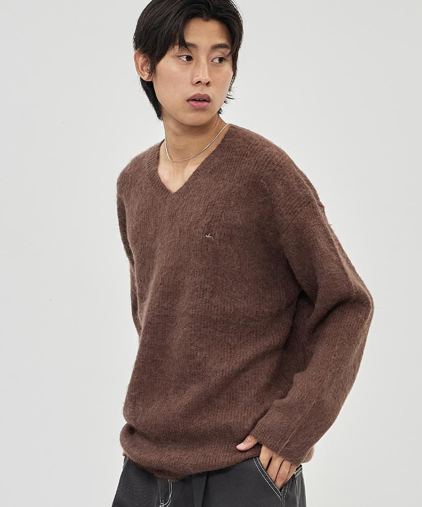 THE-ABON Aaron V-Neck Knit Green