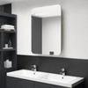 Day and Night - Day and Night Bathroom Cabinet with Mirror Oak Color 60x11x80 Cm