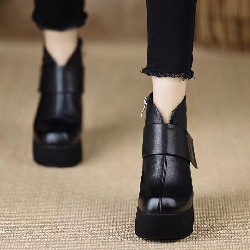 2026 New High Heels Women Ankle Boots Platform Fashion Shoes Winter Designer Woman Pumps Woman Chelsea Botas Dress Zapatos Mujer