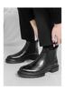 2025 Men's High-top Chelsea Leather Boots: Cross-border Fashion Slip-on Ankle & Martin Style