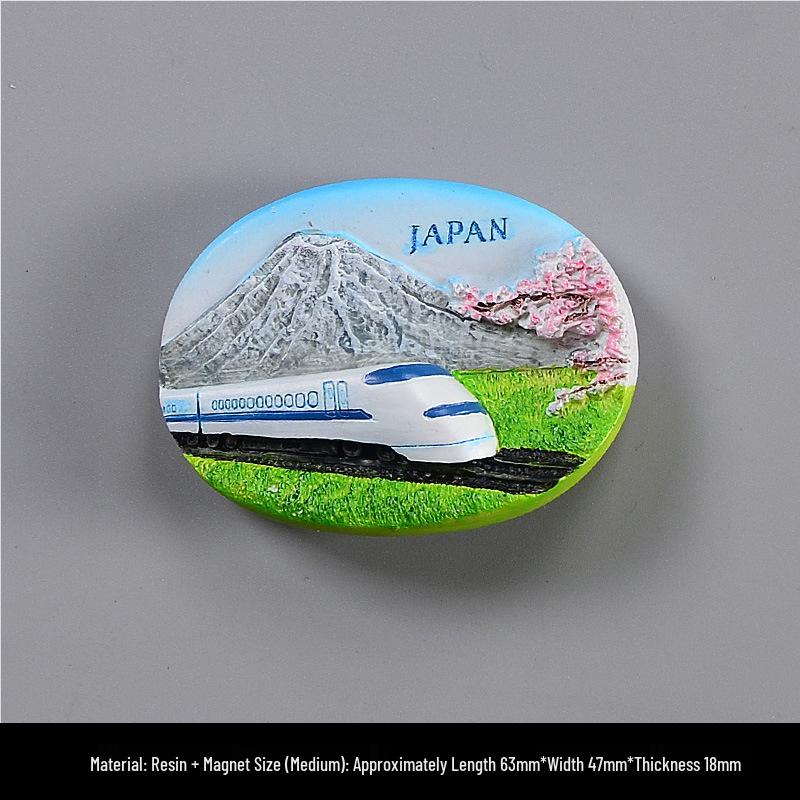 3D City Travel Souvenir Magnets: European and Global Regions
