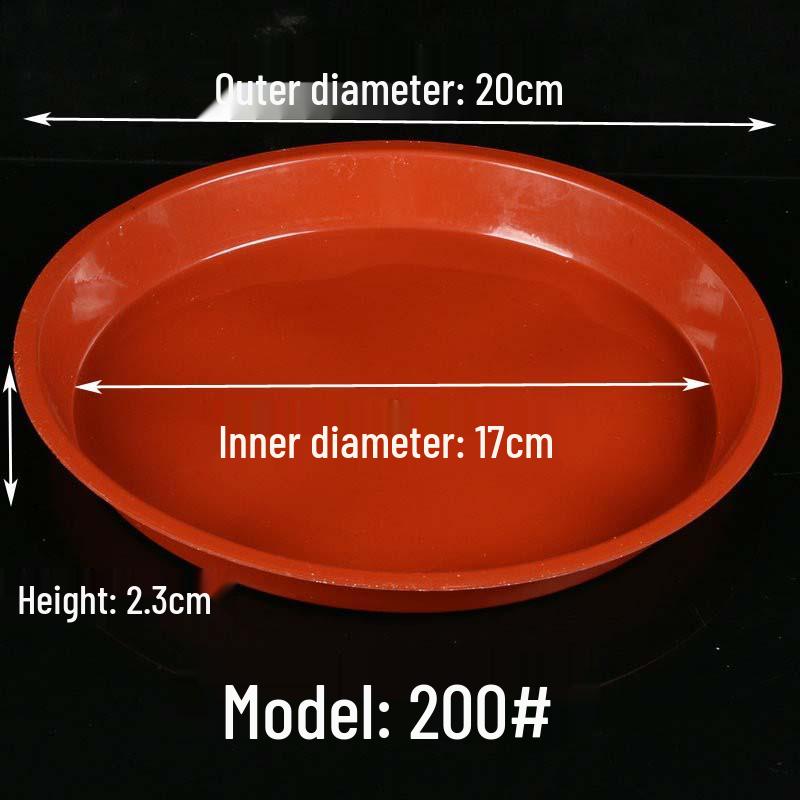 Thickened Round Plastic Flower Pot Water Tray - Large Draining Base for Succulents & Golden Pothos.