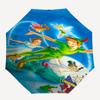 Disney Peter Pan, Tinkerbell Automatic Open/Close Umbrella - Cute Umbrella with Cute Design, Portable 3-Fold Compact Umbrella for Men & Wome