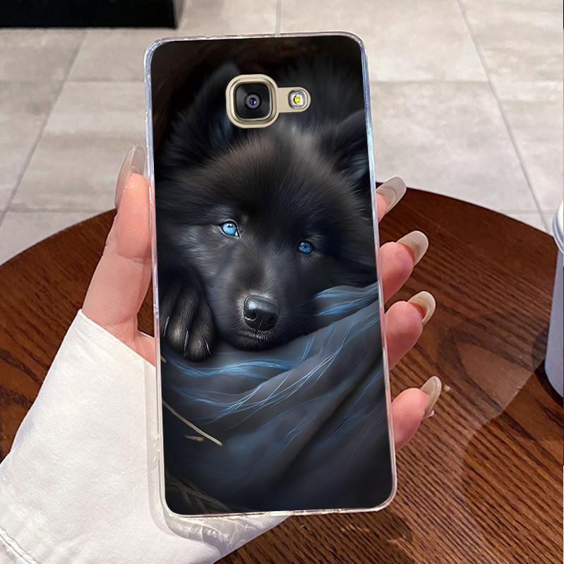 Case For Samsung Galaxy A5 A7 2016 2017 SM-A510F SM-A520F SM-A720F Cover Clear Luxury Cute Love Rabbit Funny Soft TPU Phone Case