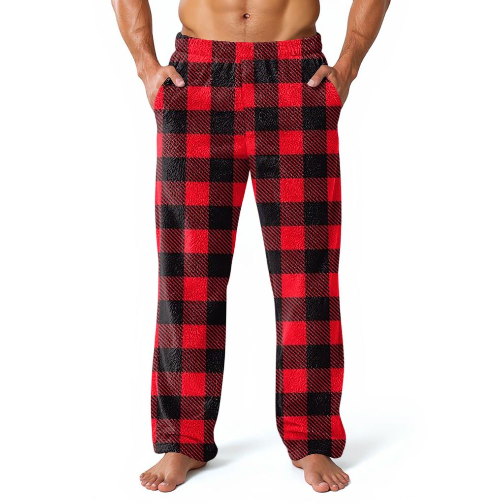 Men's Allover Printed Home Pants Sleeping Pajama Pants Long Pants Pajama Pants