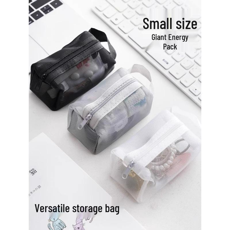 Multifunctional Mesh Handbag with Card Holder, Coin Purse, Key Holder & Pencil Case