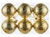 Livarno Home Set of 6 Golden Christmas Baubles