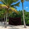 Vintage Bruine Sneldrogende Badhanddoek Microvezel strandhanddoek lichtgewicht zwemmen kamperen yoga strand uit