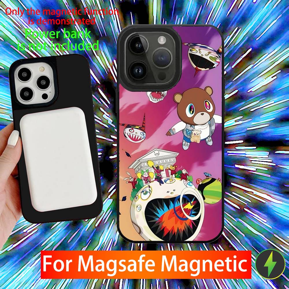 K-Kanye YE W-West Phone Case For iPhone 16,15,14,13,12,11,Pro,Max,Plus,Mini,SE New Magsafe Magnetic Wireless Charging iPhone14promax
