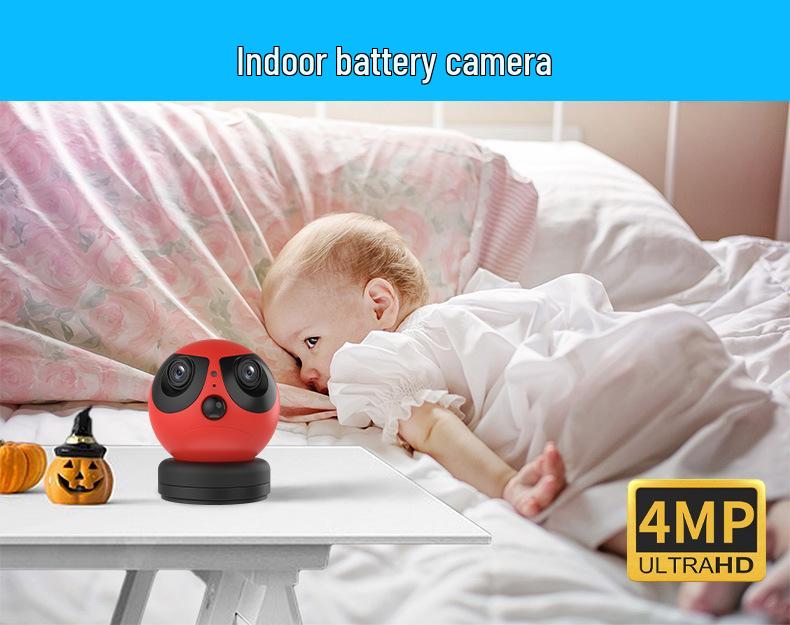 Wireless Dual-Lens Baby Monitor with Motion Detection & Alarm