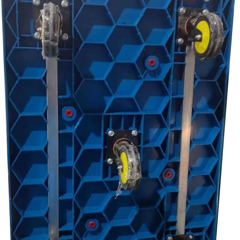 Four-Wheel Folding Hand Cart for Moving Goods - Portable Silent Flatbed Trolley