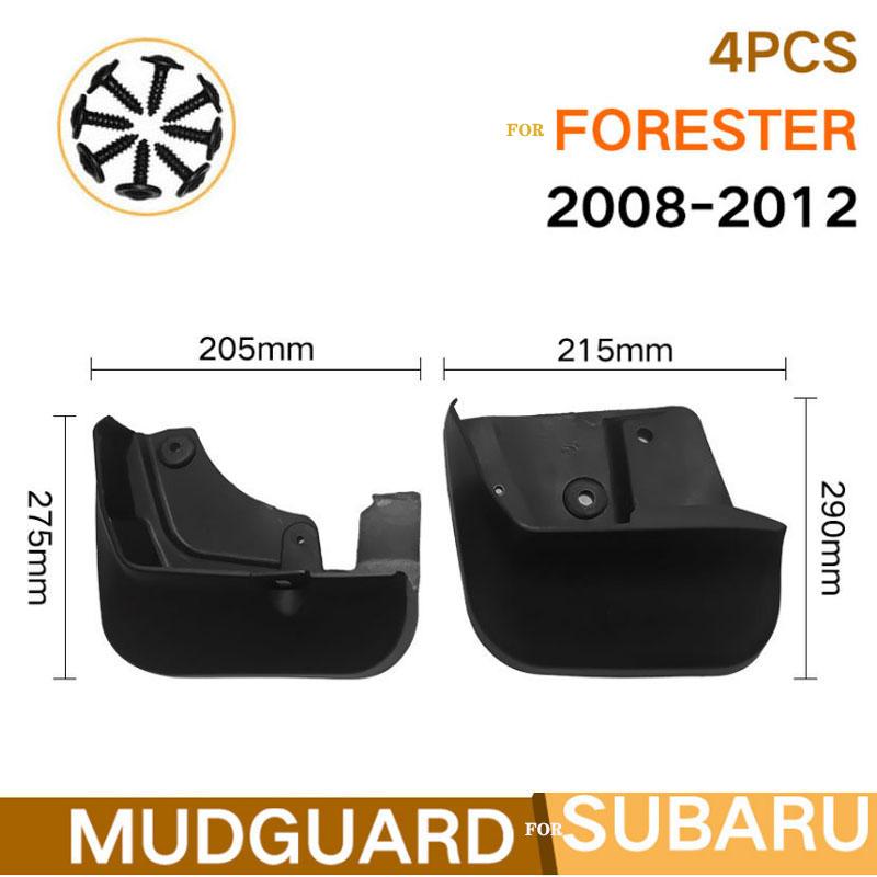 4 st Stänkskydd för Subaru Forester SH 2008 2009 2010 2011 2012 Stänkskydd Stänkskydd Fender Stänkskydd Auto