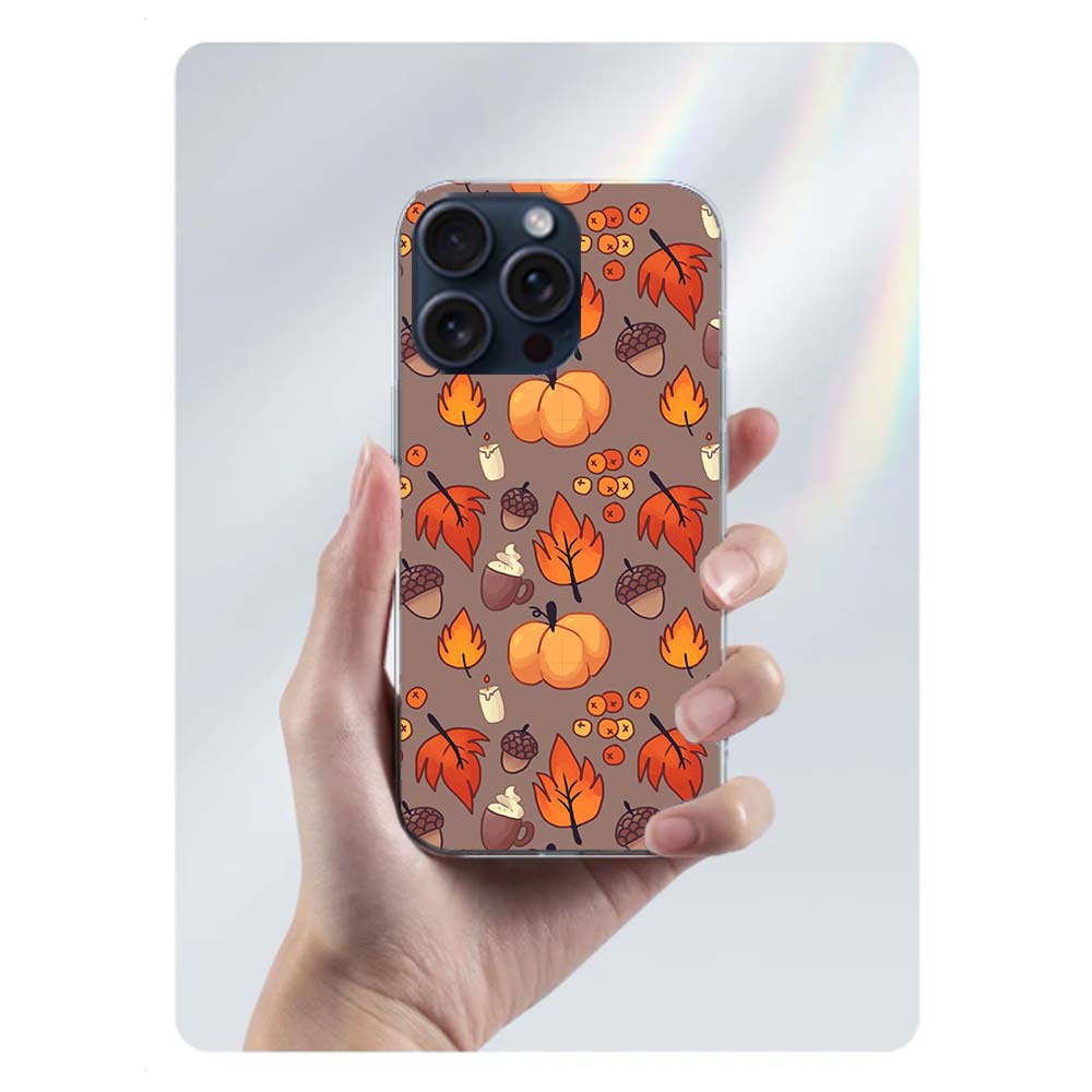 Pumpkin Happy Fall Capa Phone Case For Iphone 17 Air 16 Pro Max 15 12 Pro 14 Plus 17E 16E 11 13 Mini Cover Cases Fundas Cell Cle