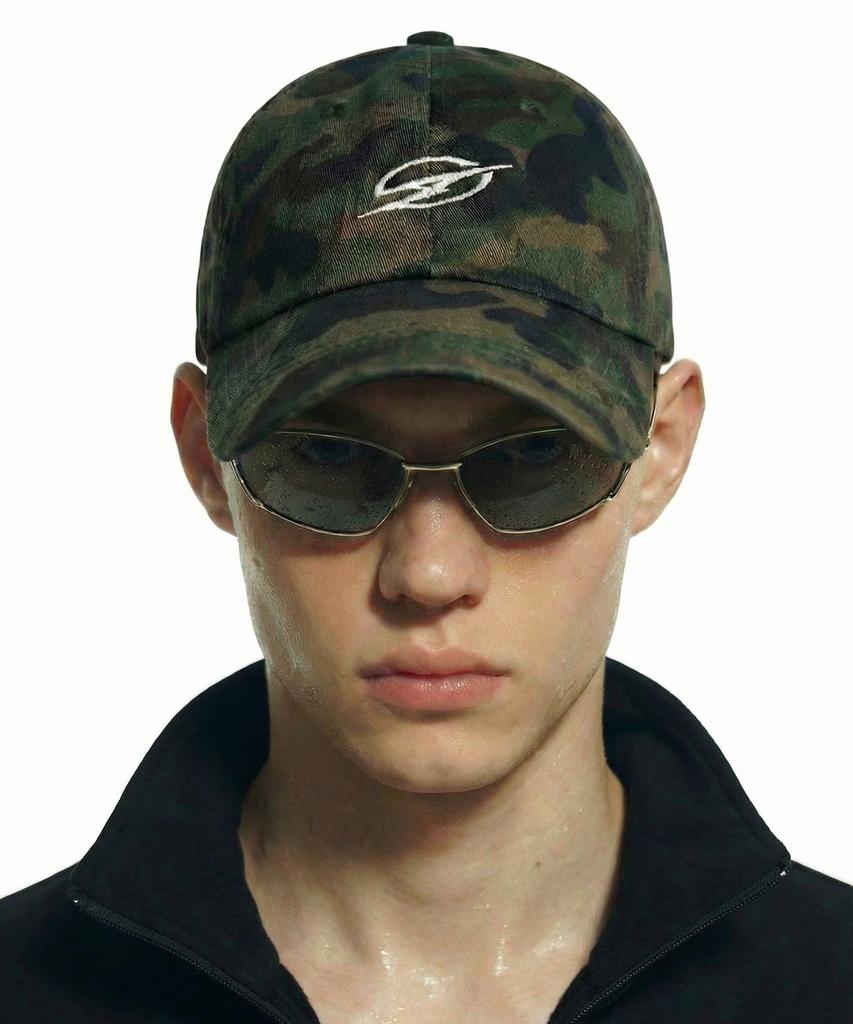 Eodeolteuonli Ao Symbol Logo Camo Ball Cap (Green)