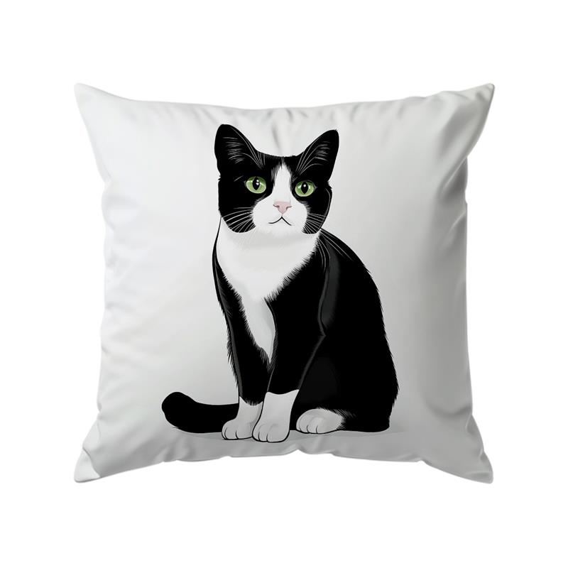 Cute Little Cate Home Cushion Covers Polyester Pillow Cover For Sofa Chair Bed Car Party Table Decoration