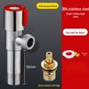 304 Stainless Steel Angle Valve for Toilet: Hot and Cold Water Valve Switch with 4-Point Eight-Character Stop Valve for Water Heater.