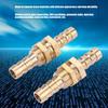 2 Pcs Hose Barb Brass Bulkhead Pipe Fitting Coupler Connector Adapter  6mm