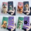 For Infinix Hot 10 Lite Smart 5 Hot 11 G37 10S 10T 10i Case Lovely Cartoon Cat Liquid Silicone Soft Shockproof Back Cover Capa