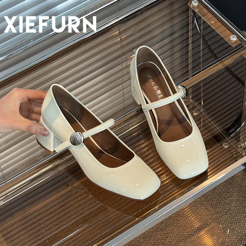 Hot Selling 2025 Mary Jane Shoes for Women Fashion Medium Heeled Women Single Shoes Soft and Comfortable Shoes Zapatos De Mujer