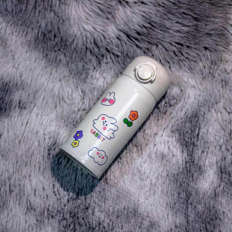 OLOEY Ins Style Cartoon Stainless Steel Thermos Cup