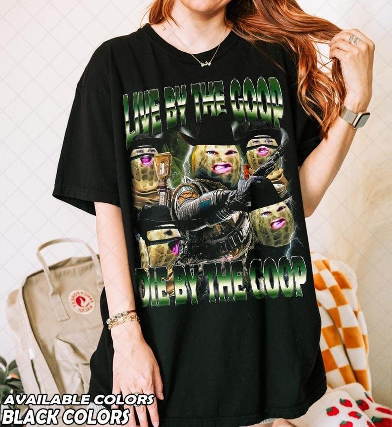 Funny The Burnt Peanut GOOP T-Shirt Peanut GOOP Bungulato Meme Trendy T-Shirt Unisex T-Shirt S