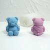 Bear Shaped Silicone Molds Candle Silicone Molds for Candle Soap Gypsum Decorations, Bear Silicone Molds for Chocolates