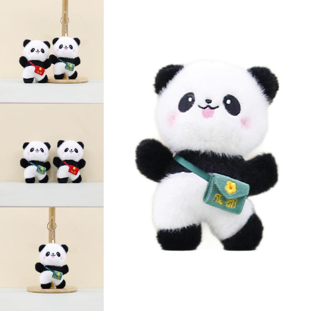 Soft And Cuddly Chengdu Panda Plush Doll Keychain Colorful Keyring For Kids And Adults