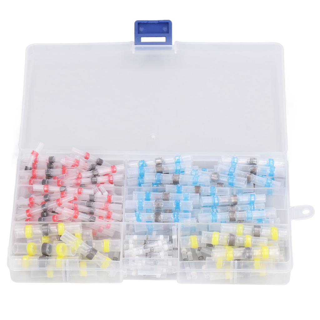 200 buc Conectori de sârmă cu etanșare prin lipire, termocontractabili, îmbinare cap la cap pentru cablu, impermeabili, izolați 2:1 Raport