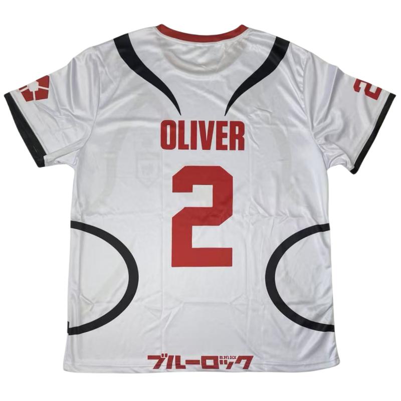 Maglia Aiku Anime Costumi Cosplay #2 Giappone U20 Maglia da Calcio Aiku T-shirt da Allenamento Calcio Aiku Stampa 3D