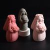 3D Santa Maria Silicone Candle Mold DIY Handheld Money Can Princess Portrait Gypsum Craft Soap Candle Mold Home Decoration