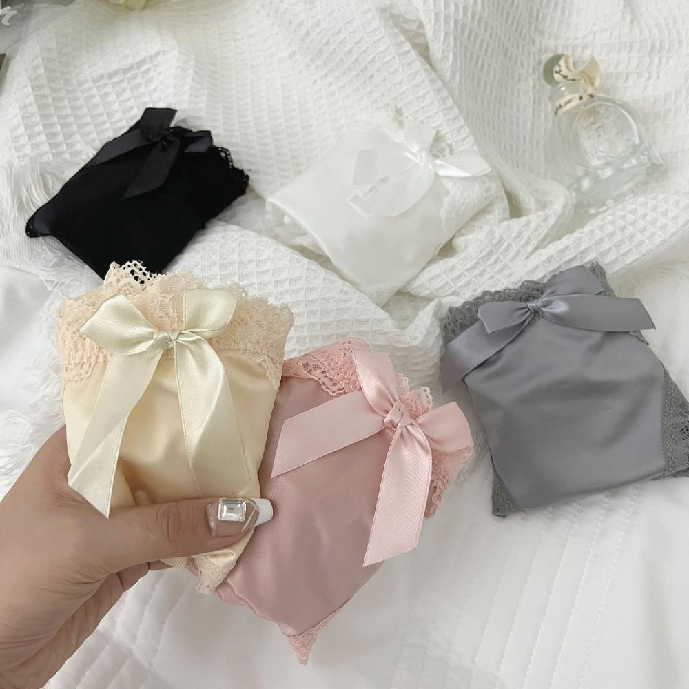 Low Waist Underwear for Women Bow Mesh Flower Briefs Comfortable Lace Panties  Girl