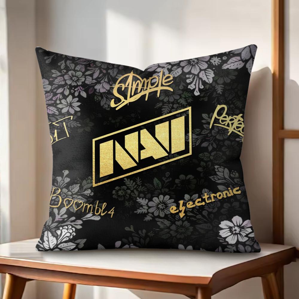 Team NNavi Cushion Cover Natural Linen Organic Fabric DoubleSided Printing Couch Pillow Covers Home Decor