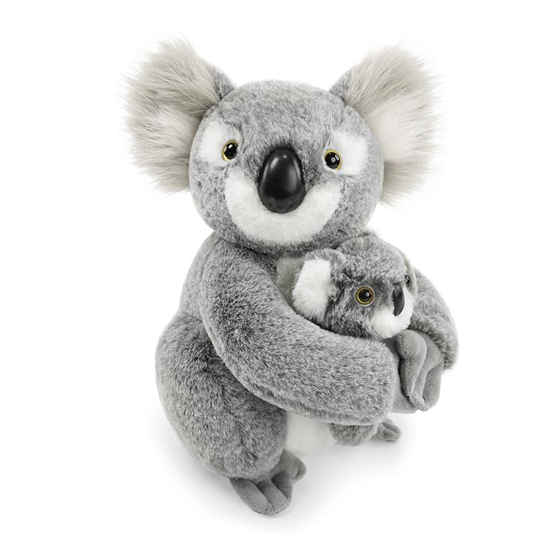 Cute Eucalyptus Leaf Koala Toy Animals Mother-Child Series Koala Toys Super Soft Dolls for Kids Birthday Gifts Home Decor