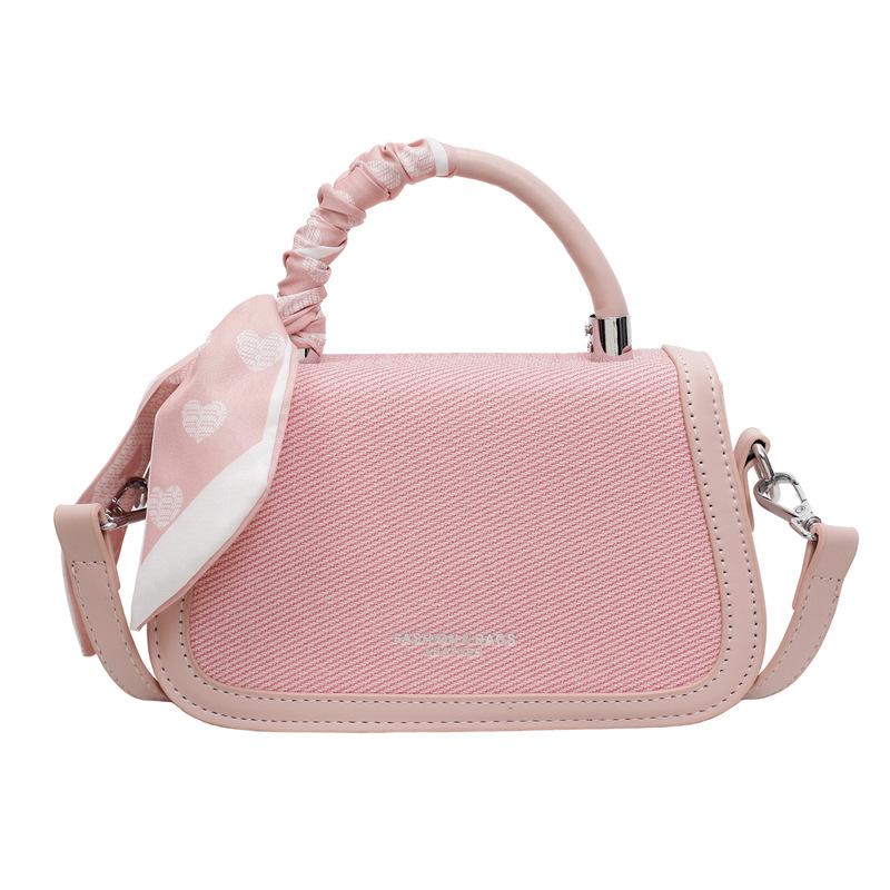 Popular small bag women's 2025 spring and summer new portable small square bag fashionable versatile texture messenger bag