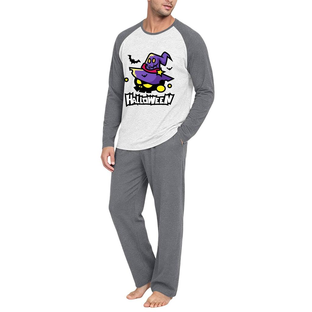 Men's Long Sleeve Pajama Set - Two Piece Comfortable Sleepwear for Nighttime and Lounging