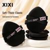 Xixi Chestnut Baby Powder Puff for Dry and Wet Use: Expands When Wet, Double-Sided, Soft, Easy Application, Ideal for Beginners