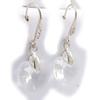 Les Trésors De Lily [K1092] - Crystal White 'Mineralia' Designer Earrings