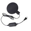 Small Heater Pad 5.9 Inch Silicone Electric Heating Mat for Car Truck Engine Oil Pan Food Warming Black