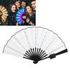 Glow Folding Led Fan Dancing Light Fan Night Show Halloween Christmas Rave Festival Accessories Glow In The Dark Party Supplies