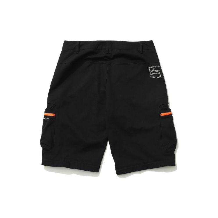 Li-Ning Sports Basketball Series Detachable Leg Loose Casual Pants Men Bottoms Black AKXR095-2