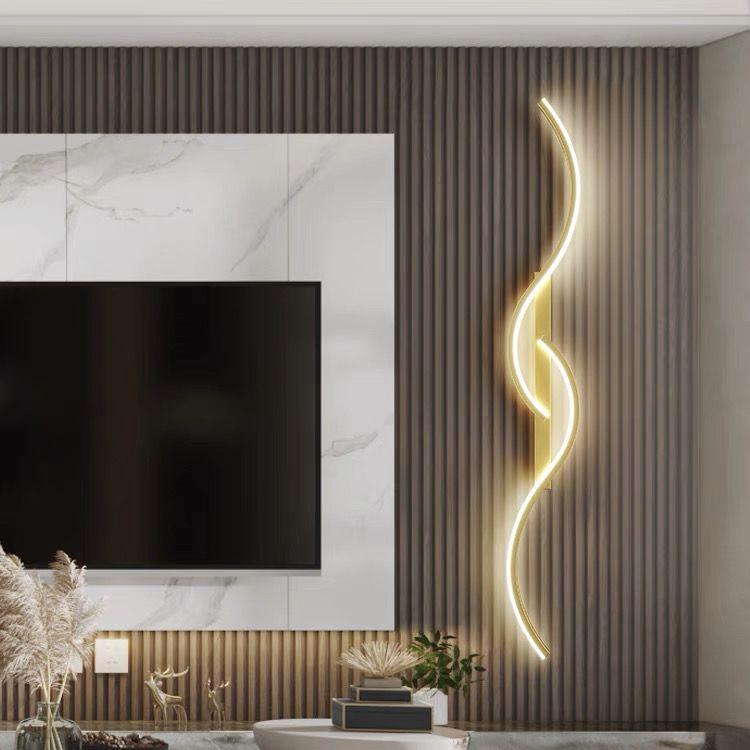 LED Bedroom Bedside Lamp Modern LED Strip Lamp Living Room TV Background Wall Lamp Aisle Lamp